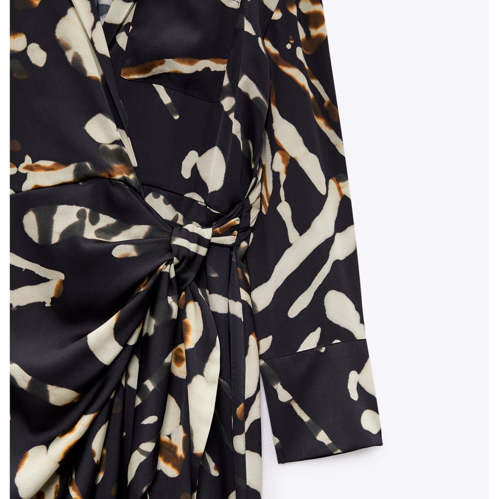 WRAP SHIRT DRESS - Picture 5 of 7